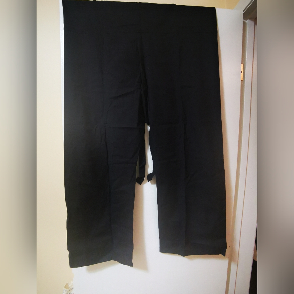 Black Unisex Cotton Thai Fisherman Pants